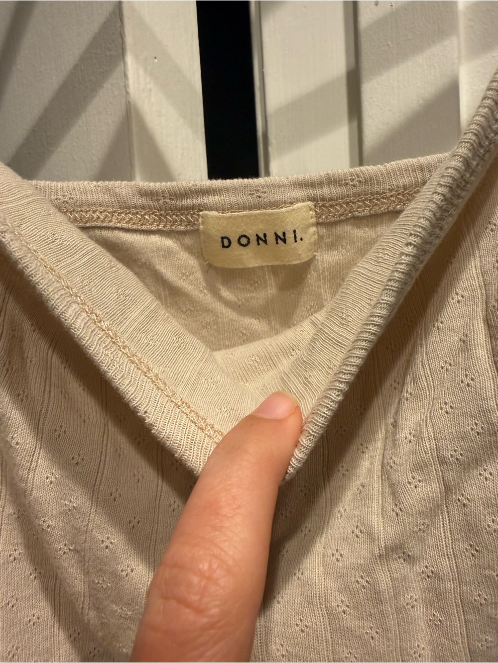 Donni pointelle tank top - Picture 2 of 3